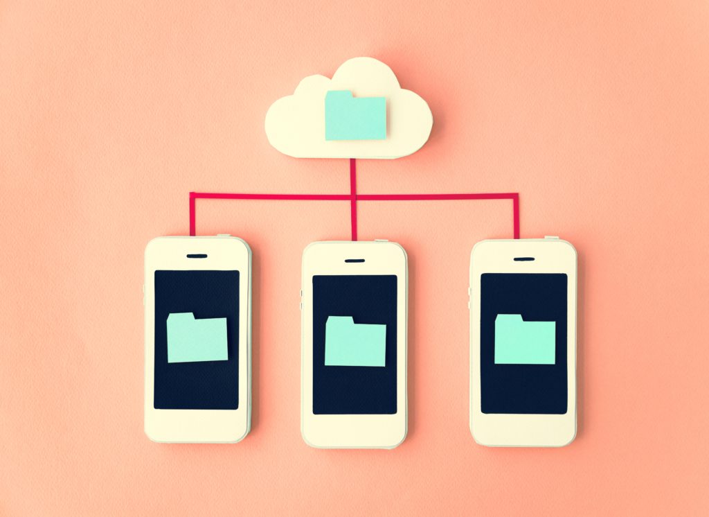 Telecommunication Digital Device Networking Concept